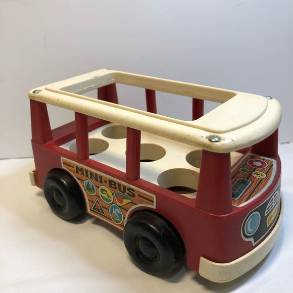 Vintage 1969 Fisher-Price Little People MINI BUS Van - Picture 12 of 12